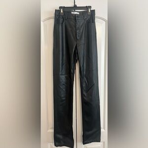 Zara Faux Leather Black Pants